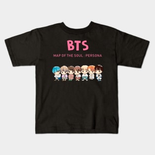 KPOP BTS CHIBI MAP OF THE SOUL : PERSONA Kids T-Shirt